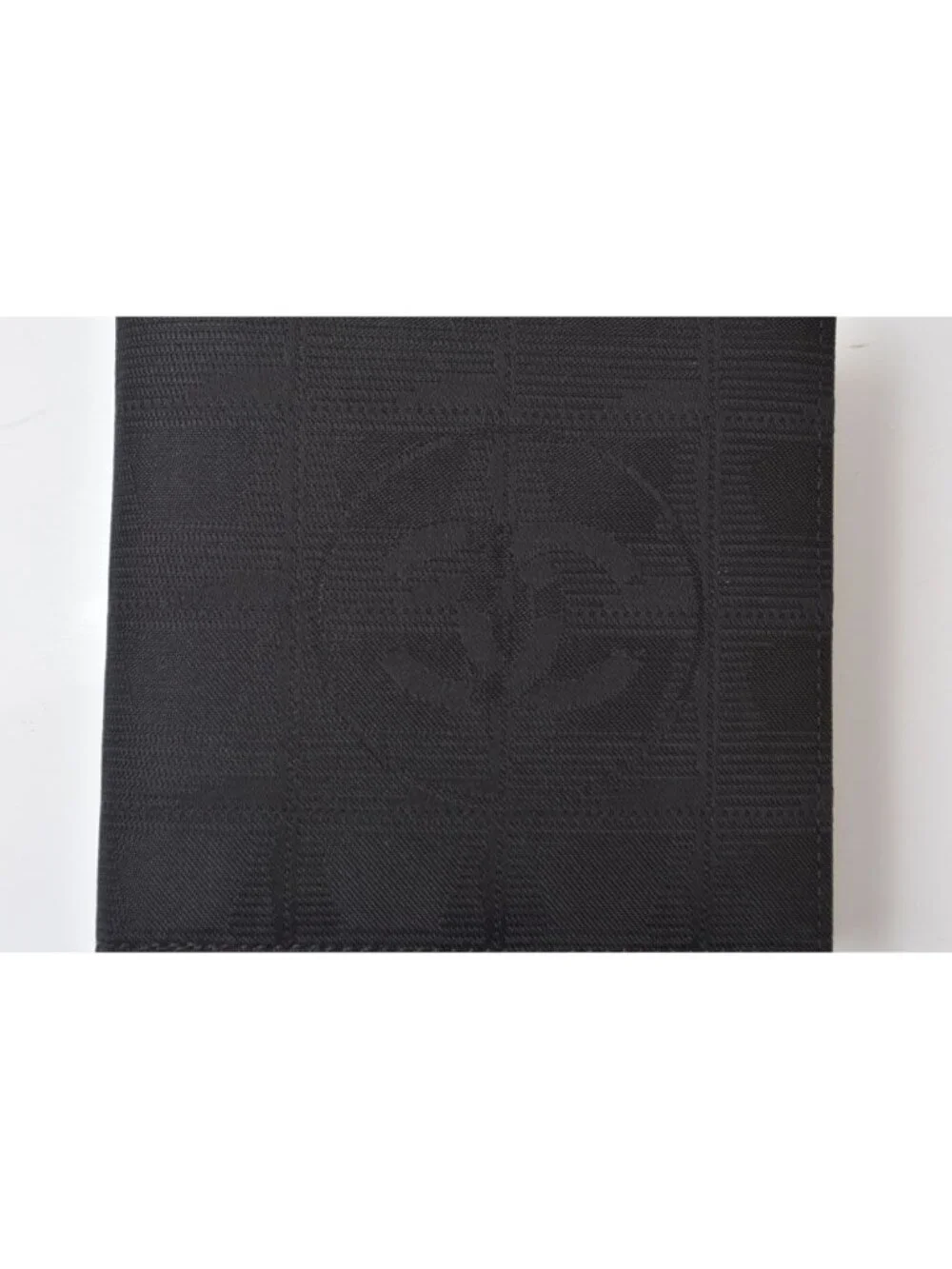 Chanel Bifold Wallet Vintage New Travel Line CC Logo Black